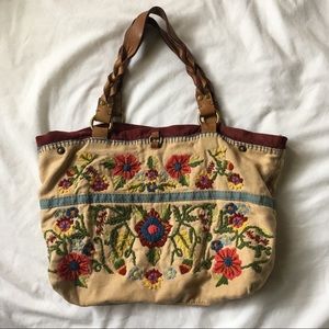 Lucky Brand embroidered purse